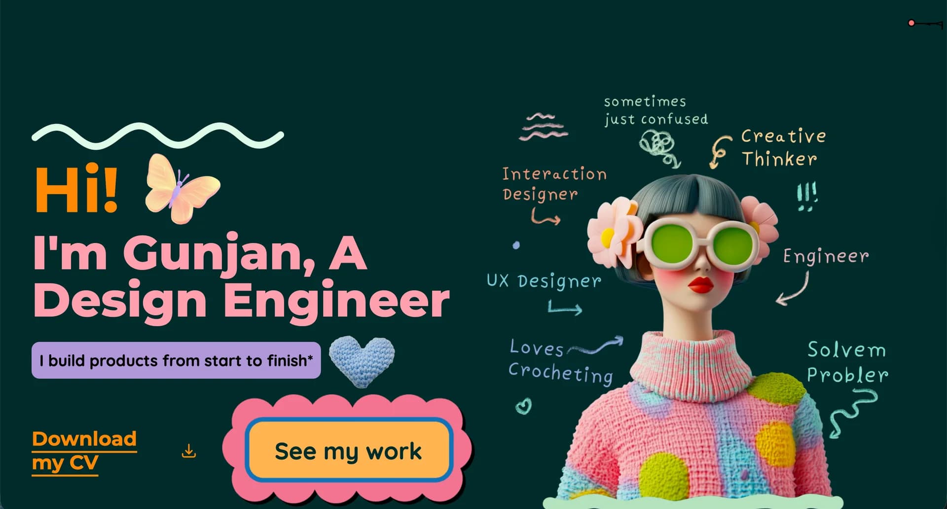 Portfolio website of Gunjan Valecha