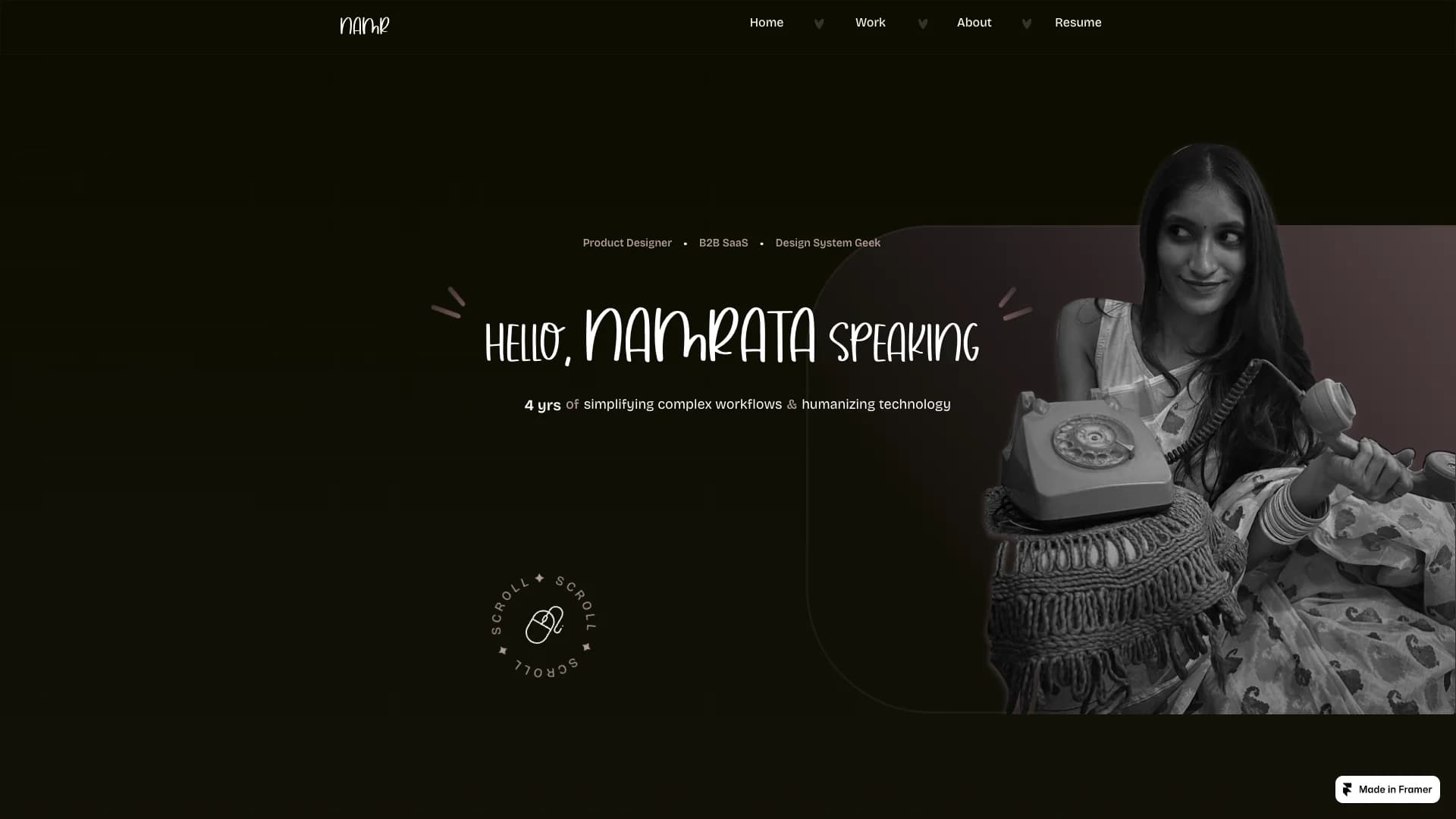 Portfolio website of Namrata Satapathy