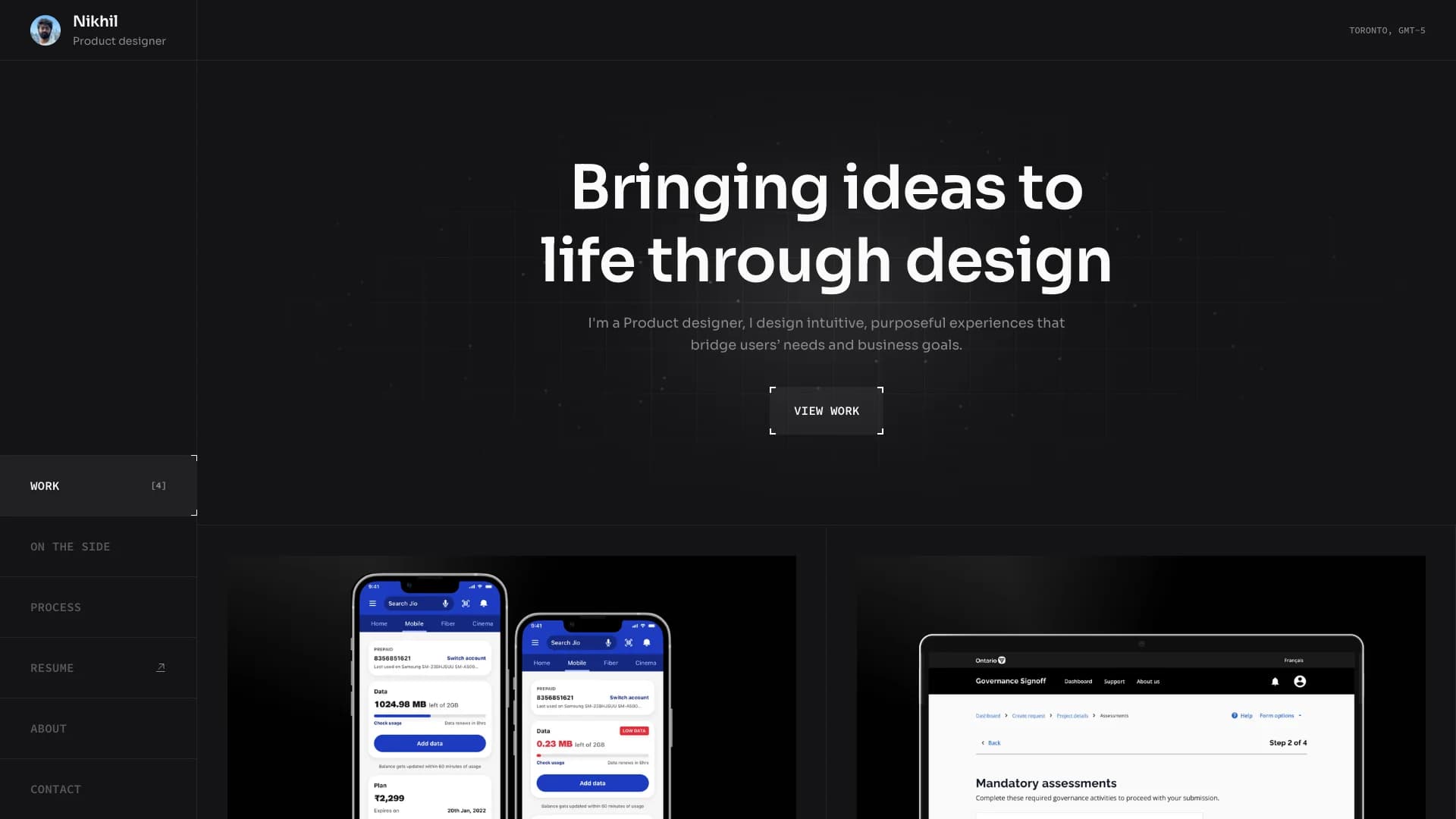 Portfolio website of Nikhil Kairamkonda