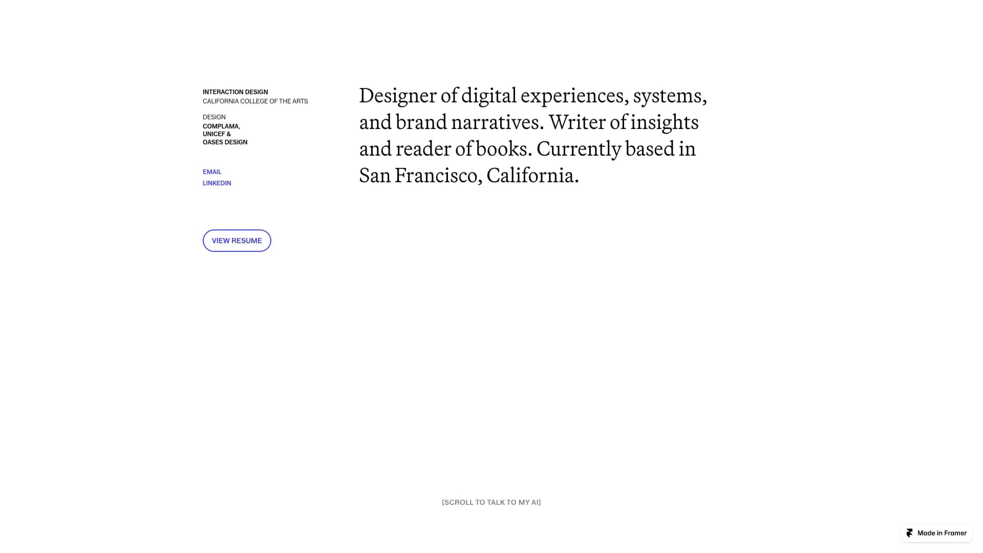 Portfolio website of Sakshi Suthar